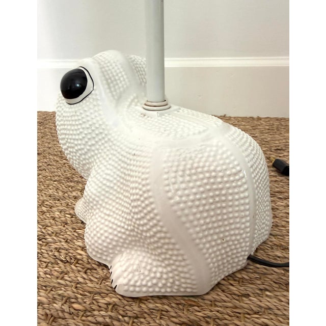 Mid 20th Century Italian Jean Rogers Style Hobnail Frog Lamp For Sale - Image 10 of 12