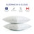 Textile Hotel Luxe Medium White Goose Down Pillow with Cotton Shell, Queen For Sale - Image 7 of 8