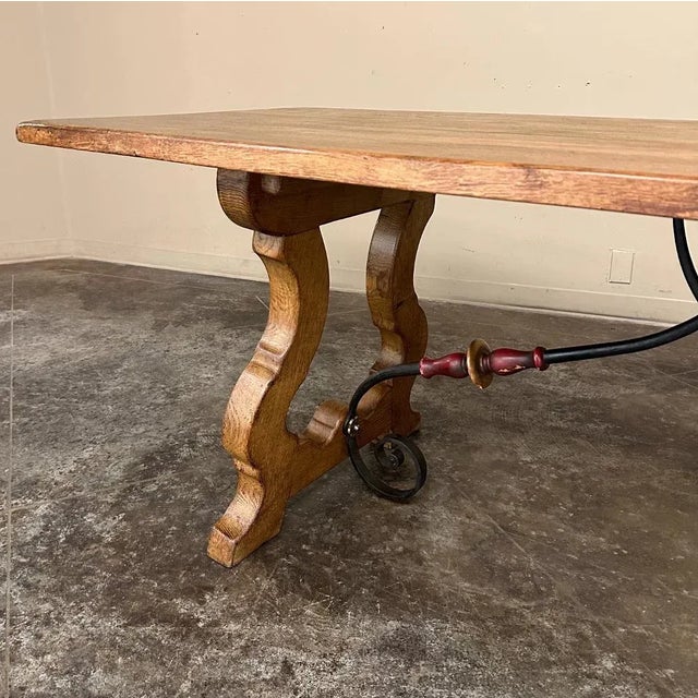 Antique Spanish Oak Dining Table For Sale - Image 11 of 12
