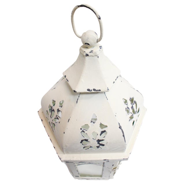 Vintage Hexagon Lantern For Sale - Image 10 of 10