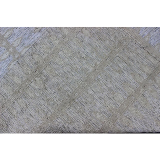 Large Modern Scandinavian Swedish Flat Weave Rug With Muted Design 10'2 X 13'9 For Sale In Atlanta - Image 6 of 6
