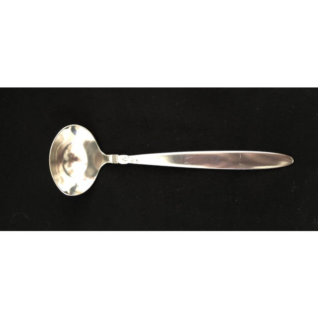 Art Nouveau Frigast Sterling Silver Dolphin Ladle Denmark For Sale - Image 3 of 7
