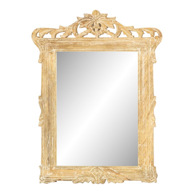 Louis XV Style Carved Wood Framed Mirror For Sale