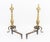 American Federal Style Brass Andirons, Pair For Sale In New York - Image 6 of 6