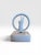 Jonathan Adler Marble Peace Sign Sculpture on Marble Base For Sale In West Palm - Image 6 of 8