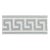 Sample - Schumacher Etienne Silk Greek Key Trim Wide in Cloud For Sale