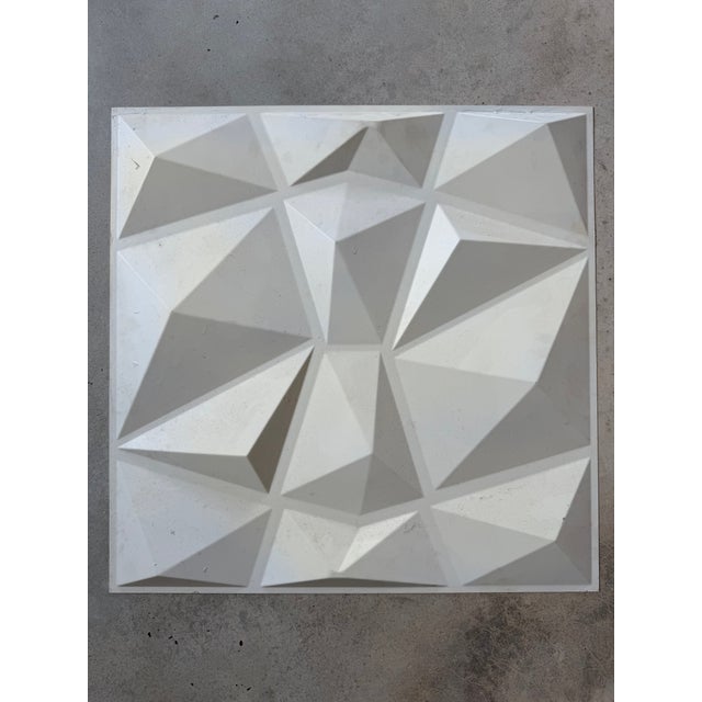 Sculptural Geometric 3d Wall Art Panels, Set of 12 For Sale - Image 10 of 18
