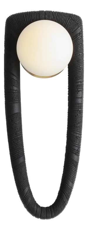 Arteriors Home Laredo Black Lava Stone Composite Sconce