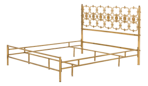Italian Brass Bed by Ciansky, Shelba, and Luciano Frigerio for Frigerio Di Desio, 1960s