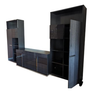Bella Grigio Buffet and Bookcases For Sale