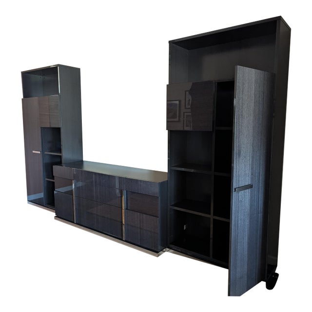 Bella Grigio Buffet and Bookcases For Sale