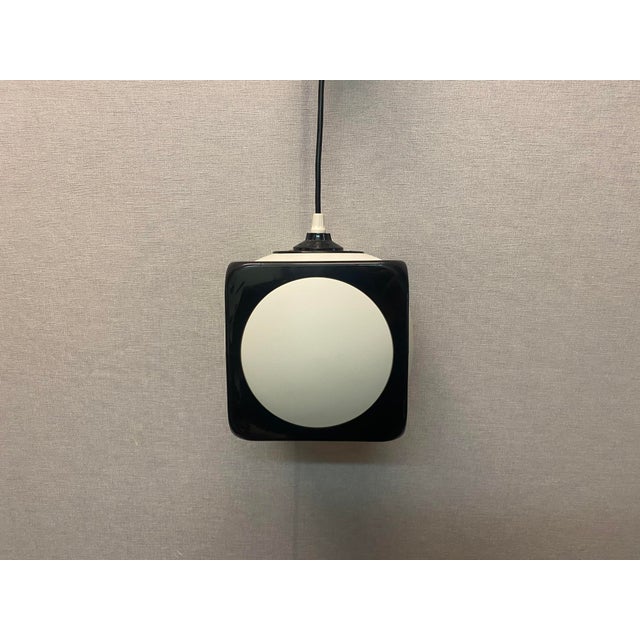 Black Space Age Dice Ceiling Lamp in Black by Lars Schioler for Hoyrup Lamper, 1970s For Sale - Image 8 of 18
