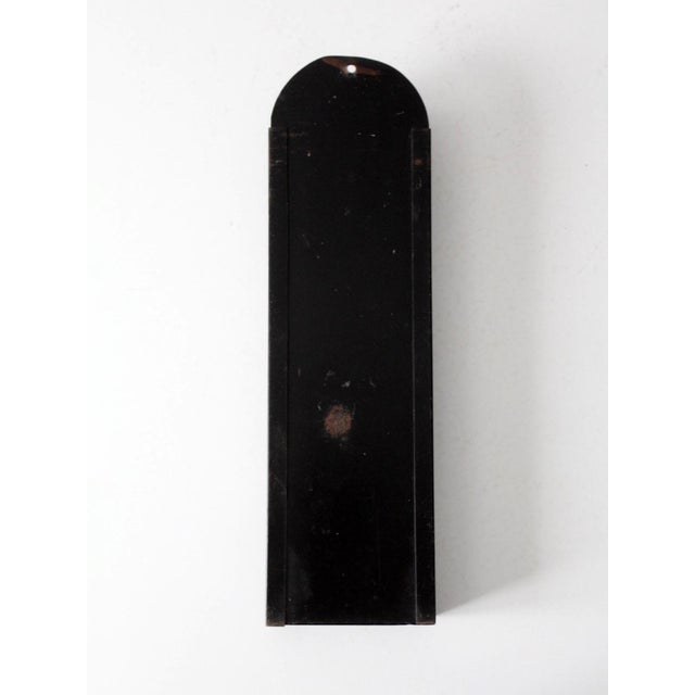 Metal Vintage Metal Wall Mail Holder With Brass Star For Sale - Image 7 of 9