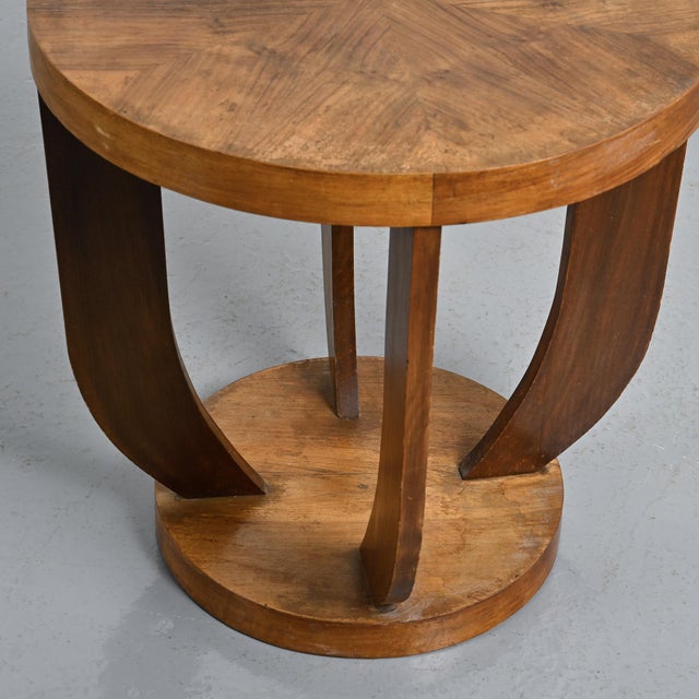 Art Deco Marquetry Side Table, France, 1930s For Sale - Image 4 of 7