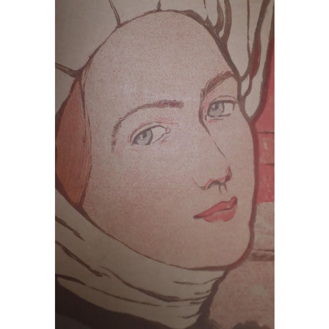 Art Nouveau Exhibition of Saxon Crafts and Arts and Crafts Poster, Dresden, 1896 For Sale - Image 3 of 12