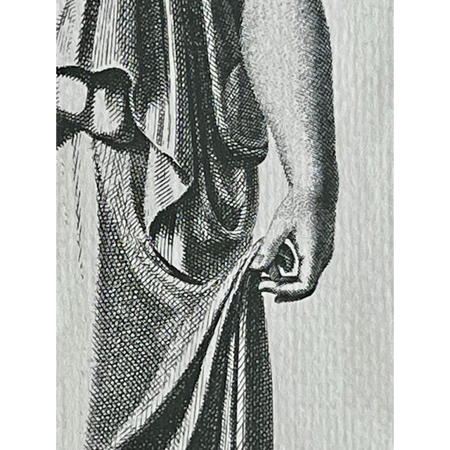 Pair of Original Etchings of Ancient Roman Statues,18th Century Attributed to Pietro and Ferdinando Campana For Sale - Image 15 of 18