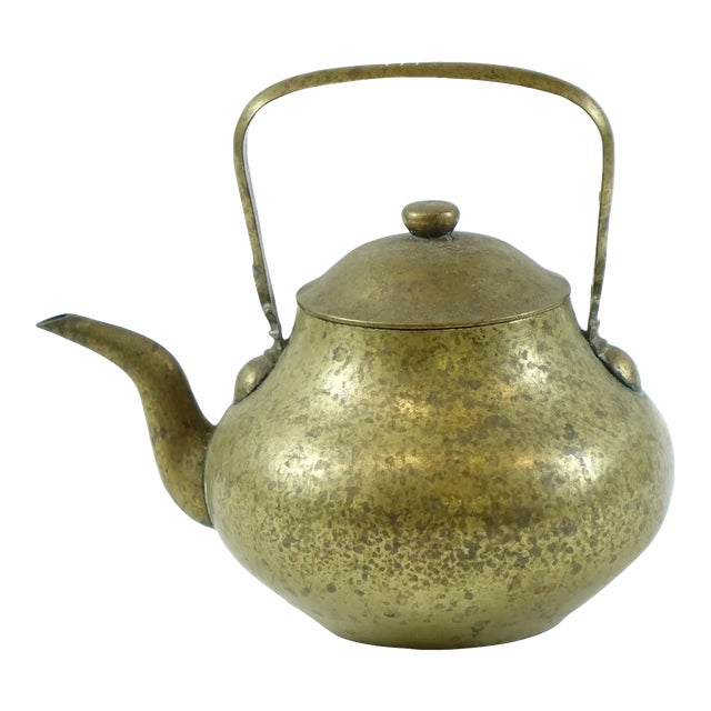 Antique Brass TeaPot Chairish