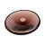 Brown Ashtray, Decorative Bowl Designed by M. Klinger, Železný Brod Sklo, Czechoslovakia 1960s. For Sale - Image 8 of 10