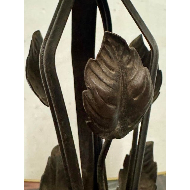 Metal Vintage Art Deco Table Lamp, France, 1930s For Sale - Image 7 of 9