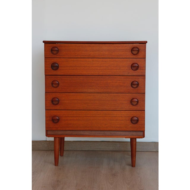 Vintage Scandinavian Teak Chest of Drawers from Avalon, 1960 For Sale - Image 14 of 15