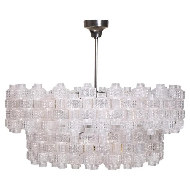 Glass Chandeliers by Gert Nyström, 1950s, Set of 2 For Sale - Image 9 of 9