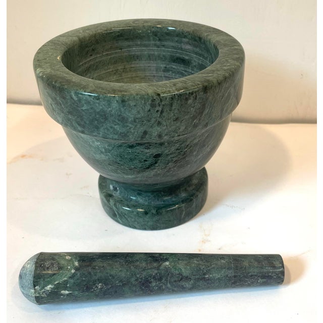 Vintage Marble Mortar and Pestle For Sale - Image 4 of 6