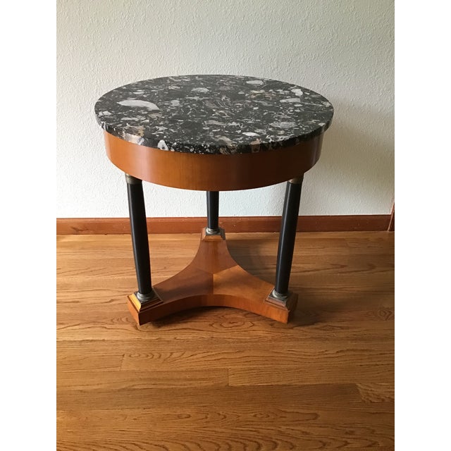 Vintage Italian Marble Top Round Table Chairish