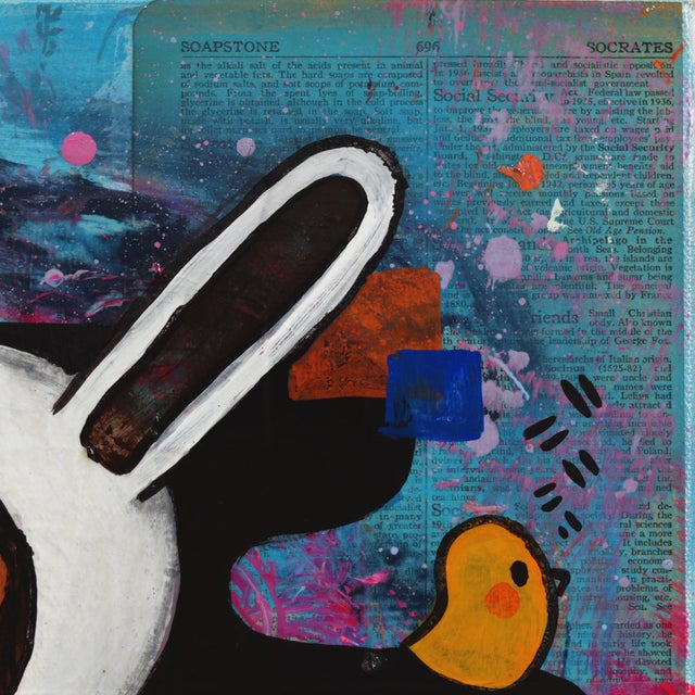 2020s Hula With Attitude - Original Contemporary Figurative Mixed Media Painting by Melanie Tiongson For Sale - Image 5 of 9