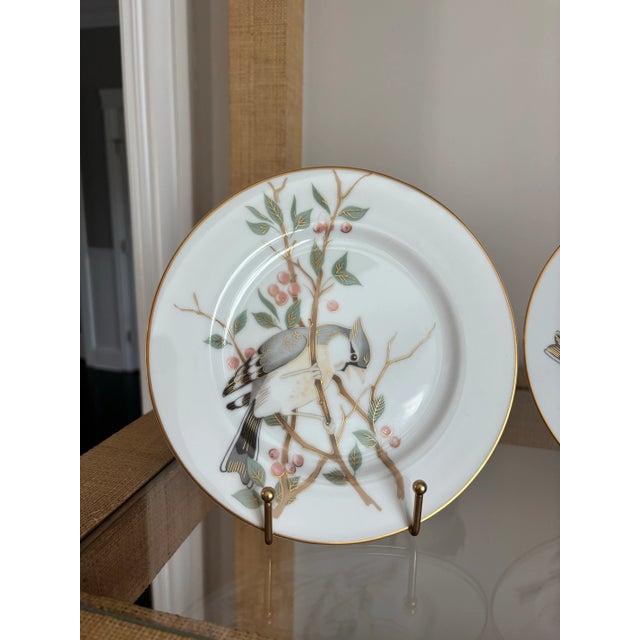 White Fritz & Floyd Decorative Bird Plates- Set of 3 For Sale - Image 8 of 10