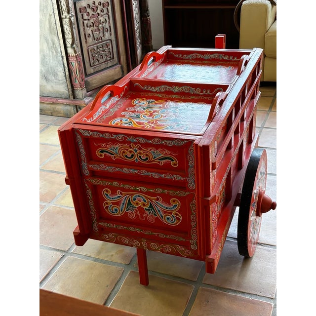 Handcrafted Costa Rican Oxcart For Sale - Image 4 of 12