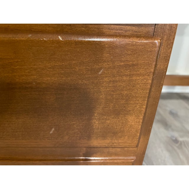 Wood Vintage Ethan Allen Heirloom Nutmeg (Solid Maple) Writing Desk For Sale - Image 7 of 8