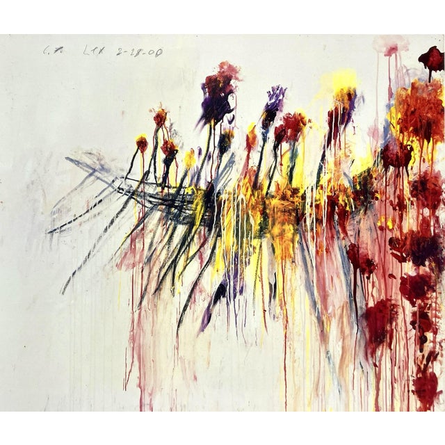 Contemporary Cy Twombly Coronation of Sesostris Original Paris Exhibition Poster For Sale - Image 3 of 10