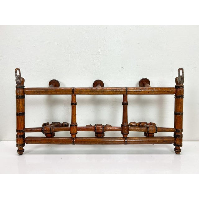 Antique French Faux Bamboo Coat Rack, 1890s For Sale - Image 13 of 14