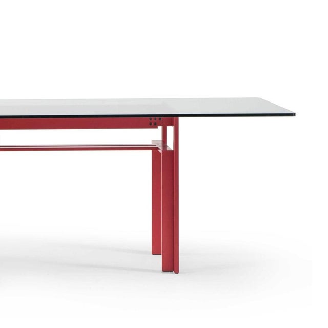 Mid-Century Doge Table with Aluminum Base by Carlo Scarpa for Cassina, Italy For Sale - Image 6 of 14