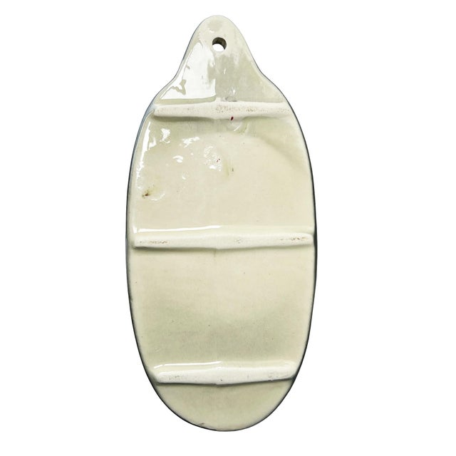 Vintage Glazed Ceramic Horse Head Wall Vase, Equestrian Hanging Planter For Sale - Image 4 of 7