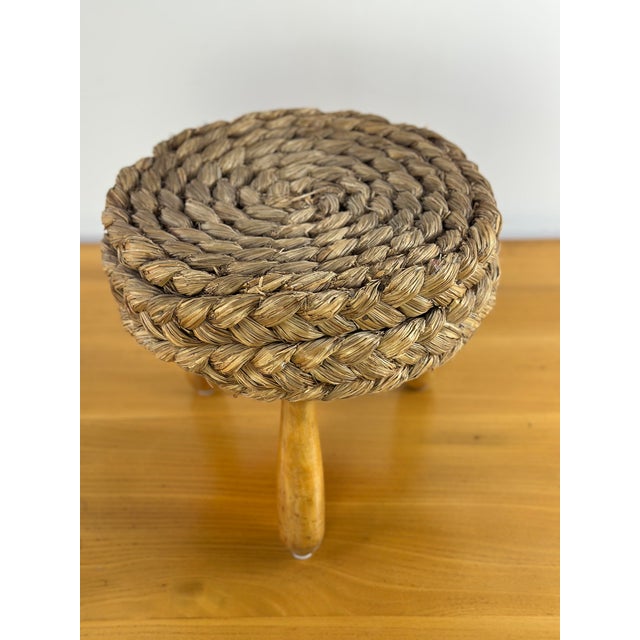 Mid-Century Modern Ottoman by Adrien Audoux & Frida Minet, 1960s For Sale - Image 3 of 9