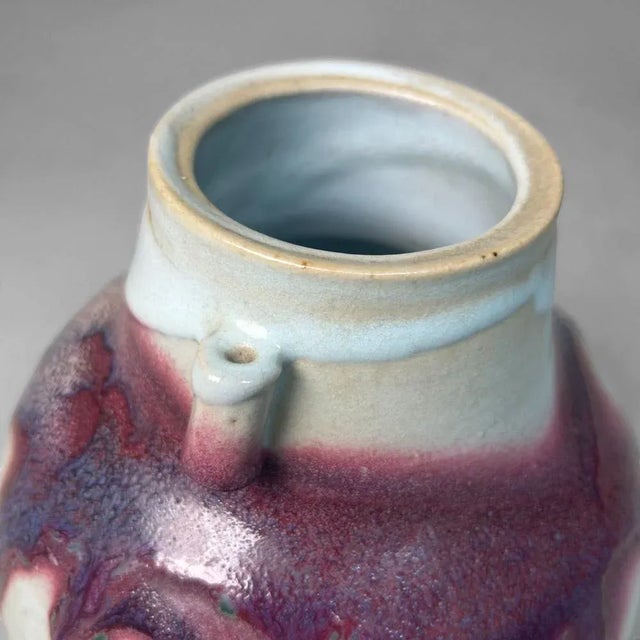 Japanese Ceramic Ikebana Vase, 1980s For Sale - Image 18 of 18