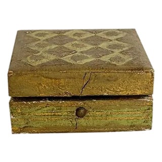 19th Century Pistachio Florentine Box For Sale