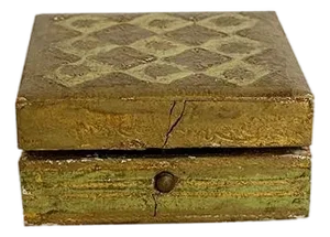 19th Century Pistachio Florentine Box