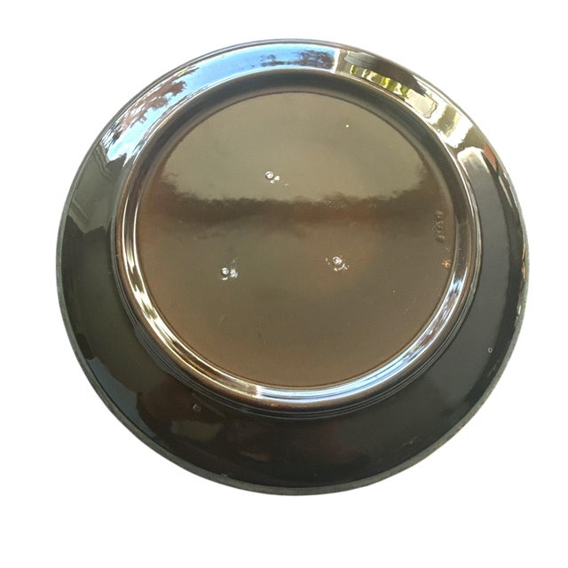 Mid 20th Century Swiss Heimatwerk Basel Hand-Painted Folk Art Wall Plates, Set of 3 For Sale In Los Angeles - Image 6 of 14