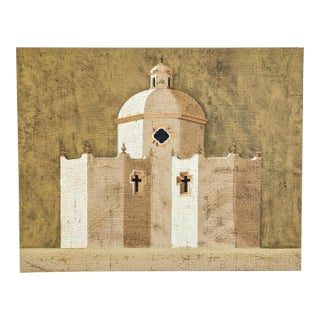 Screen Print of Latin American Cathedral by Artist Jacques Lamy For Sale