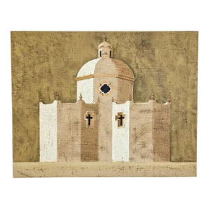 Screen Print of Latin American Cathedral by Artist Jacques Lamy