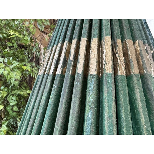 Indonesian Parasol in Wallpaper, Wood and Wool, 1950s For Sale - Image 18 of 18