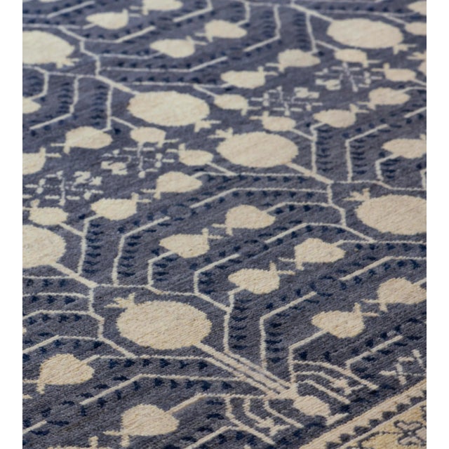 2010s Mansour Modern Handwoven Khotan Style Wool Rug For Sale - Image 5 of 6