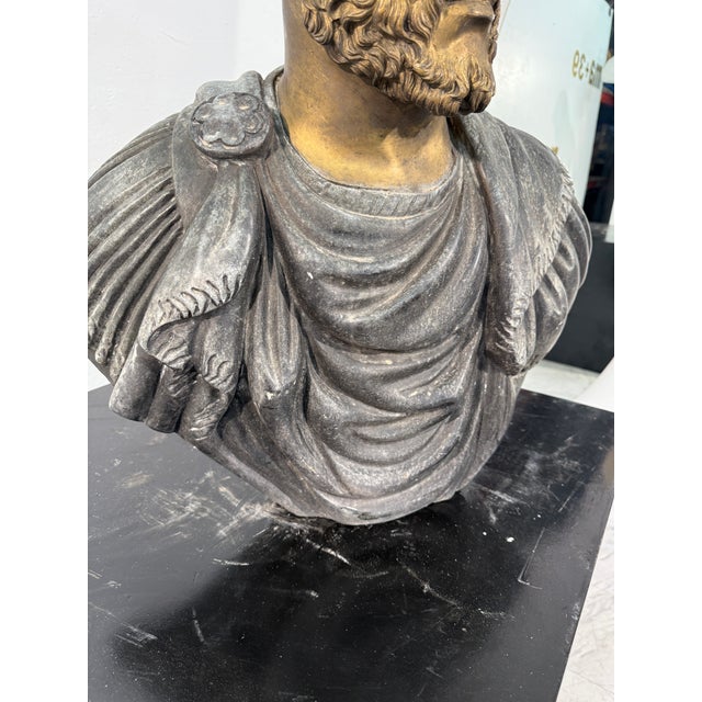 Metal Lucius Septimius Severus, Roman Emperor Sculpture For Sale - Image 7 of 7