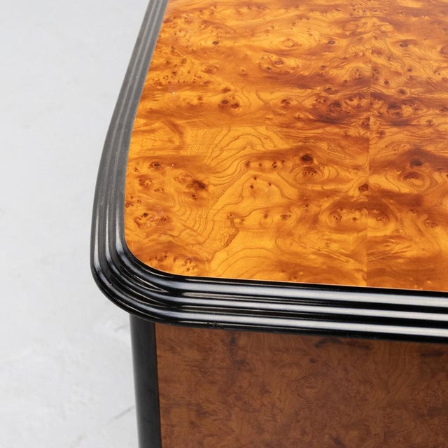 Vintage Italian Sideboard in Burl Wood, 1980s For Sale - Image 12 of 15