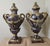 A Magnificent pair of French Louis XVI Neoclassical style mottled lavender marble with gilt-bronze mounts, circa early...