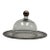 Mid 20th Century Hollywood Regency Dorothy Thorpe Smoked Glass Cheese Dome & Platter Set For Sale