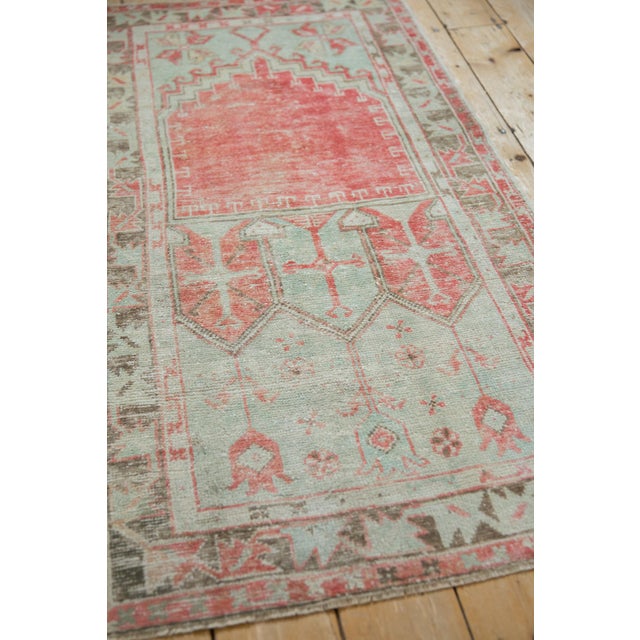 1960s Vintage Distressed Oushak Rug Runner - 2'6" x 5' For Sale - Image 5 of 9