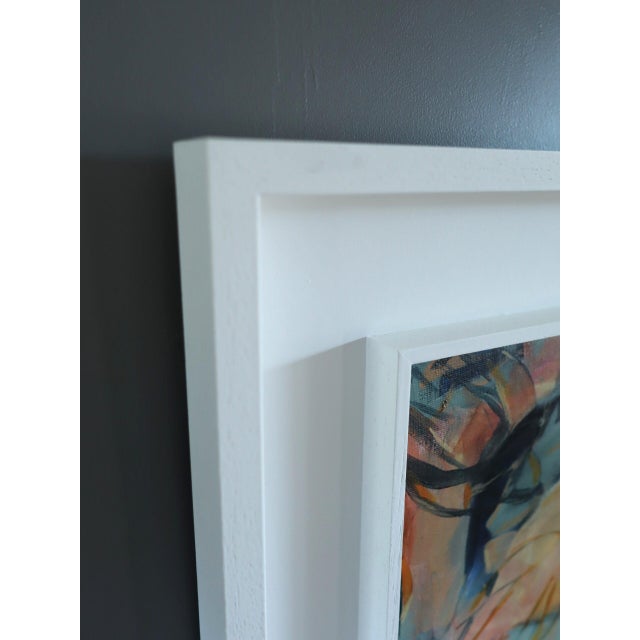 Paint Contemporary 'Summer Song for Birds I' Original Modernist Abstract Acrylic Painting by British Artist Frances Daws, Framed For Sale - Image 7 of 12